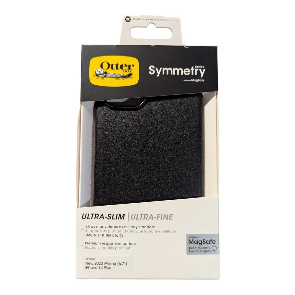 i5. OtterBox Symmetry Ultra-Slim Case For Apple‎ iPhone 2023 6.7 (14 Plus) Black